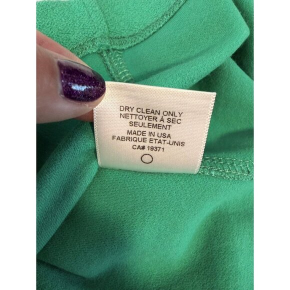 Aiko Green Sleeveless Sheath Dress Women’s Size Small Mesh Work Career Cocktail - Picture 13 of 14